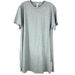 Lululemon All Yours Tee Dress Grey Women's Size 8 New With Tags Condition